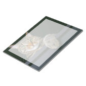 Niedliche Kleintiere | Grey Tabby Cat Face Notizblock (angewinkelt)