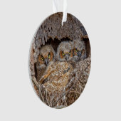 Niedliche Kleintiere | Große Horned Chips Ornament (Vorderseite)