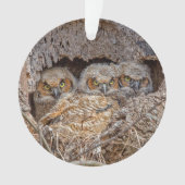 Niedliche Kleintiere | Große Horned Chips Ornament (Vorderseite)