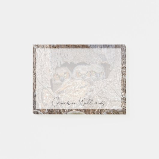 Niedliche Kleintiere | Große Horned Chips Post-it Klebezettel (Vorderseite)