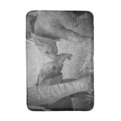 Niedliche Kleintiere | Gruß von Baby Elephants Badematte (Vorderseite Vertikal)