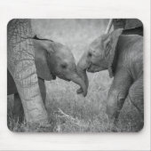 Niedliche Kleintiere | Gruß von Baby Elephants Mousepad (Vorne)