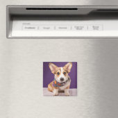 Niedliche Kleintiere | Halloween Corgi Magnet (In Situ (Geschirrspüler))