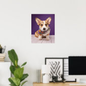 Niedliche Kleintiere | Halloween Corgi Poster (Heimbüro)