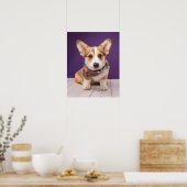 Niedliche Kleintiere | Halloween Corgi Poster (Küche)