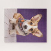 Niedliche Kleintiere | Halloween Corgi Puzzle (Horizontal)