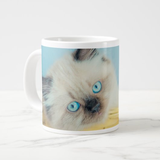 Niedliche Kleintiere | Himalayan Siegel Point Cat Jumbo-Tasse (Vorderseite Links)