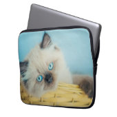 Niedliche Kleintiere | Himalayan Siegel Point Cat Laptopschutzhülle (Vorderseite Links)
