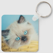 Niedliche Kleintiere | Himalayan Siegel Point Cat Schlüsselanhänger (Rückseite)
