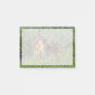 Niedliche Kleintiere   Hirsch und Baby Post-it Klebezettel