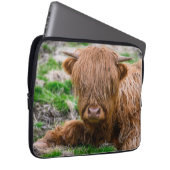 Niedliche Kleintiere | Hochlandkuhkalb Laptopschutzhülle (Vorne Rechts)