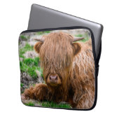 Niedliche Kleintiere | Hochlandkuhkalb Laptopschutzhülle (Vorderseite Links)