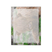 Niedliche Kleintiere | Hochlandkuhkalb Notizblock (Rotiert)