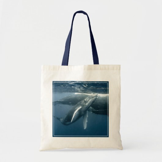 Niedliche Kleintiere | Humpback Whale Calf Tragetasche (Vorne)