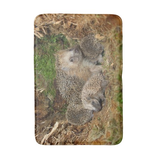 Niedliche Kleintiere | IGEL Badematte (Vorderseite Vertikal)