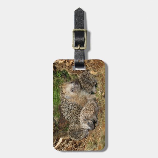 Niedliche Kleintiere | IGEL Gepäckanhänger (Vorderseite vertikal)