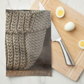 Niedliche Kleintiere | Igel in einem Korb Geschirrtuch (Viertel Falte)