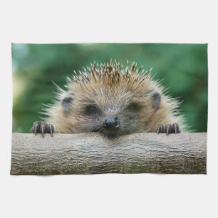 Niedliche Kleintiere   Igel Lächeln Geschirrtuch