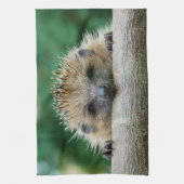 Niedliche Kleintiere | Igel Lächeln Geschirrtuch (Vertikal)