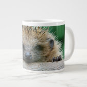 Niedliche Kleintiere | Igel Lächeln Jumbo-Tasse (Vorderseite Rechts)