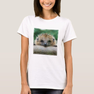 Niedliche Kleintiere Igel Lächeln T-Shirt