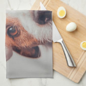 Niedliche Kleintiere | Jack Russell Dog Santa Clau Geschirrtuch (Viertel Falte)