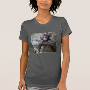 Niedliche Kleintiere   Japanischer Affe & Baby T-Shirt