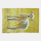 Niedliche Kleintiere | Jungschaf Geschirrtuch (Horizontal)