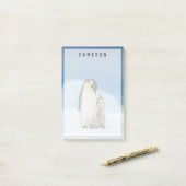 Niedliche Kleintiere | Kaiser Penguin Chick Post-it Klebezettel (Auf Schreibtisch)