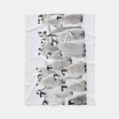 Niedliche Kleintiere | Kaiser Penguin Chicks Fleecedecke (Vorderseite)