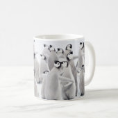 Niedliche Kleintiere | Kaiser Penguin Chicks Kaffeetasse (VorderseiteRechts)