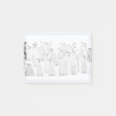 Niedliche Kleintiere | Kaiser Penguin Chicks Post-it Klebezettel (Vorderseite)