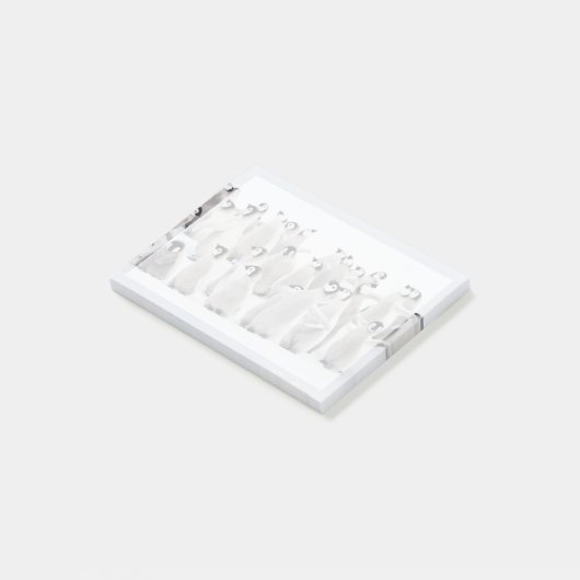 Niedliche Kleintiere | Kaiser Penguin Chicks Post-it Klebezettel (angewinkelt)