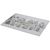 Niedliche Kleintiere | Kaiser Penguin Chicks Schneidebrett (Ecke)