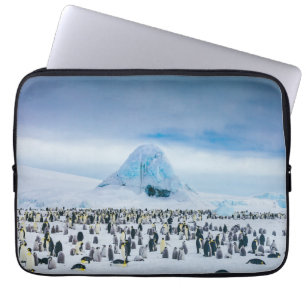 Niedliche Kleintiere Kaiser-Pinguin-Kolonie Laptopschutzhülle