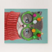 Niedliche Kleintiere | Katzenweihrrüber Puzzle (Horizontal)