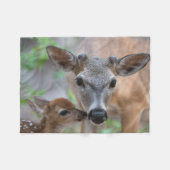Niedliche Kleintiere | Key Deer Stag & Fawn Fleecedecke (Vorderseite (Horizontal))