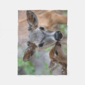 Niedliche Kleintiere | Key Deer Stag & Fawn Fleecedecke (Vorderseite)