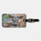 Niedliche Kleintiere | Key Deer Stag & Fawn Gepäckanhänger (Vorderseite horizontal)