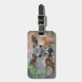 Niedliche Kleintiere | Key Deer Stag & Fawn Gepäckanhänger (Vorderseite vertikal)