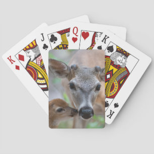 Niedliche Kleintiere Key Deer Stag & Fawn Spielkarten