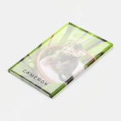 Niedliche Kleintiere | Kitten in Basket Post-it Klebezettel (angewinkelt)