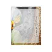 Niedliche Kleintiere | Kitten Lounges Notizblock (Rotiert)