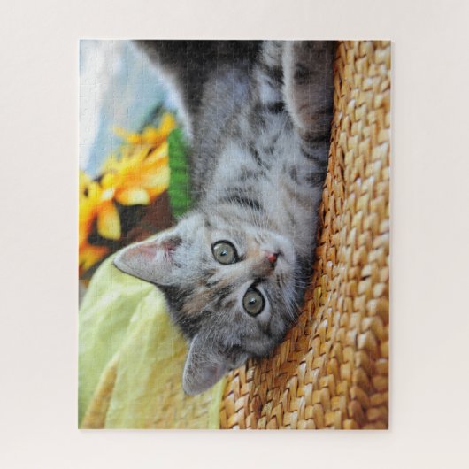 Niedliche Kleintiere | Kitten Lounges Puzzle (Vertikal)