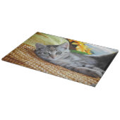 Niedliche Kleintiere | Kitten Lounges Schneidebrett (Ecke)
