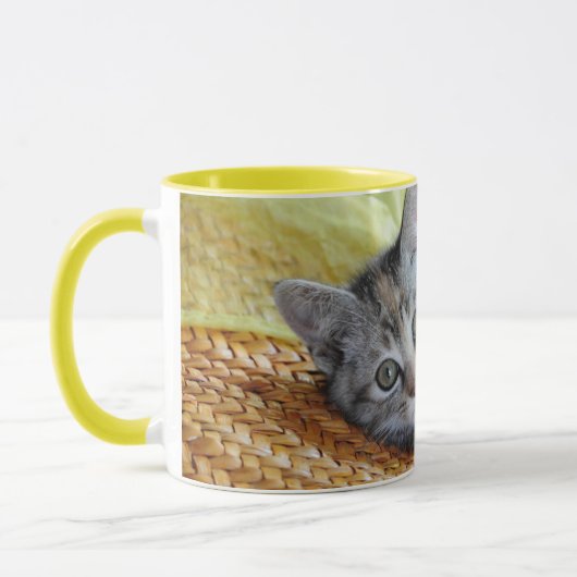 Niedliche Kleintiere | Kitten Lounges Tasse (Links)