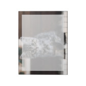 Niedliche Kleintiere | Kitten on Piano Keys Notizblock (Rotiert)