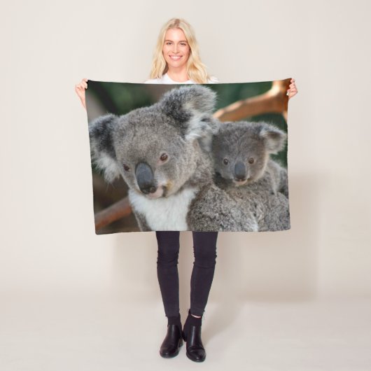 Niedliche Kleintiere | Koala und Joey Fleecedecke (Beispiel)