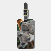 Niedliche Kleintiere | Koala und Joey Gepäckanhänger (Vorderseite vertikal)