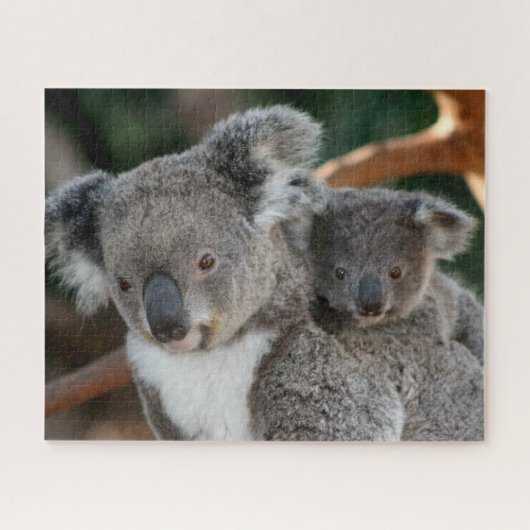 Niedliche Kleintiere | Koala und Joey Puzzle (Horizontal)
